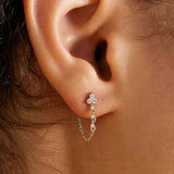 Boucles d'oreilles Daniella Diamond Chain
