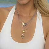 Collier cœur bicolore Dorothea