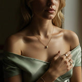 Pendentif Marcelline en or en forme de larme