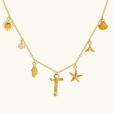 Civiara Ocean Initial Necklace
