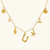 Civiara Ocean Initial Necklace