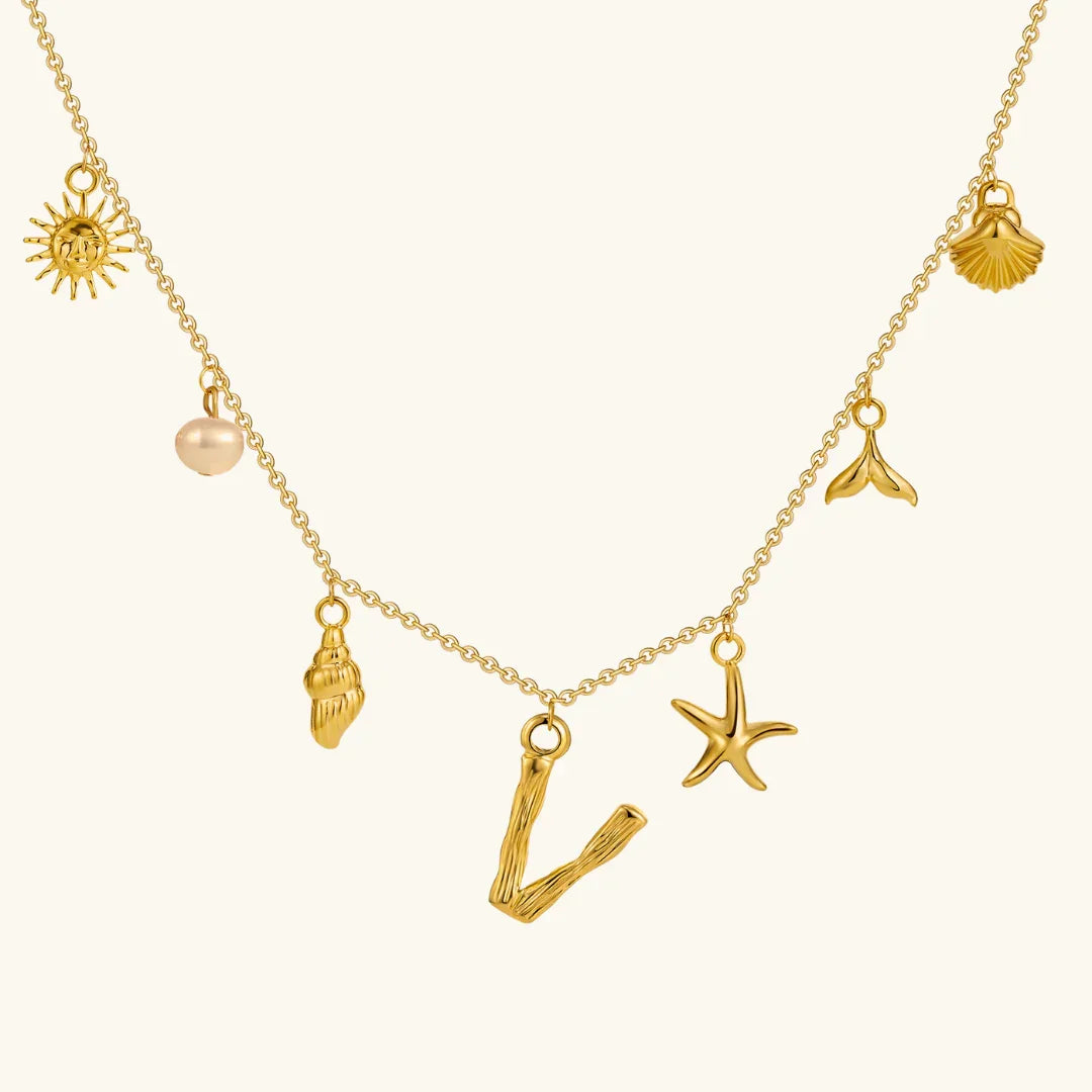 Civiara Ocean Initial Necklace