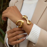 Bracelet Lulu sculpté en or