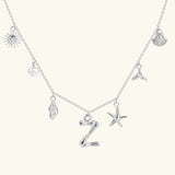 Civiara Ocean Initial Necklace