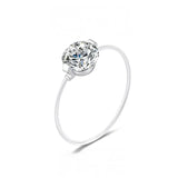 S925 1-2 Carat Moissanite Invisible Band Ring Civiara