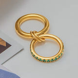 Bague en diamants empilés Viridian