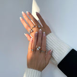 Bague de chasteté en diamant empilable