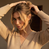 Aina Double Hoop Diamond Earrings