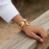 Bracelet Lulu sculpté en or