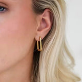 Créoles en U dorées Ambrielle