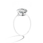 S925 1-2 Carat Moissanite Invisible Band Ring Civiara