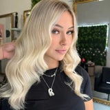 Collier initial en diamant à bulles