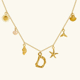 Civiara Ocean Initial Necklace
