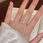 S925 1-2 Carat Moissanite Invisible Band Ring Civiara