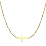 Collier croix délicat