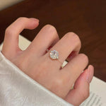 S925 1-2 Carat Moissanite Invisible Band Ring Civiara