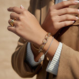 Bracelet Ramona bicolore à maillons multiples