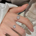 S925 1-2 Carat Moissanite Invisible Band Ring Civiara