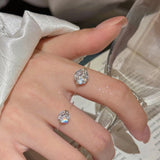 S925 1-2 Carat Moissanite Invisible Band Ring Civiara