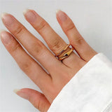 Bague empilable Dianne en or