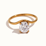 Maxima Solitaire Diamond Gold Ring