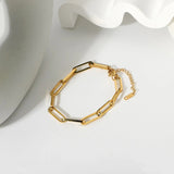 Asta Gold Paperclip Chain Bracelet