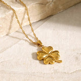 Collier Ella Clover en or