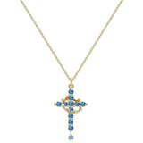 Collier Croix et Couronne Éternelles