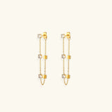 Boucles d'oreilles Iris en diamant