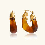 Leighton Chunky Enamel Hoops