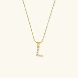 Collier de perles avec initiale Augustine