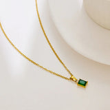 Collier vert Emi