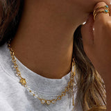 Collier en or, perles et diamants Zeraphine