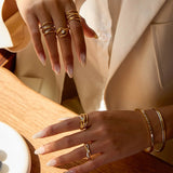 Nerisse Two-Tone Twist Ring