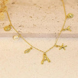 Civiara Ocean Initial Necklace