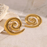 Boucles d'oreilles Zarya Spiral Gold
