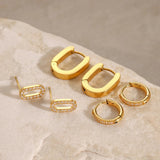 Ensemble de créoles Ryleigh Diamond