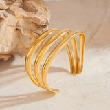 Bracelet Meredith triple couche en or