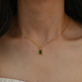 Collier vert Emi