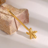 Broche française dorée Stellar Starfish