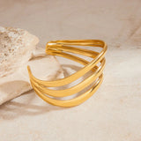 Bracelet Meredith triple couche en or