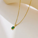 Collier vert Emi