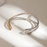 Noria Two Tone Gold Bangle