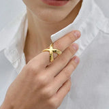 Bague croix en or Carolyn