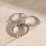 Bague Mikayla en perles d'eau douce empilées