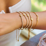 Bracelet de tennis Civiara à lettres bulles 