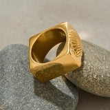 Bague Carlotta géométrique en coquillage