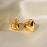 Boucles d'oreilles Ruth Heart en or