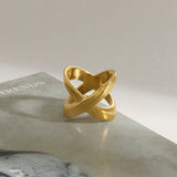 Bague croix en or Carolyn