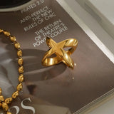 Bague croix en or Carolyn